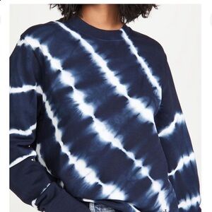 TORY BURCH 
Tie Dye French Terry Crew Sweatshirt Sz Med